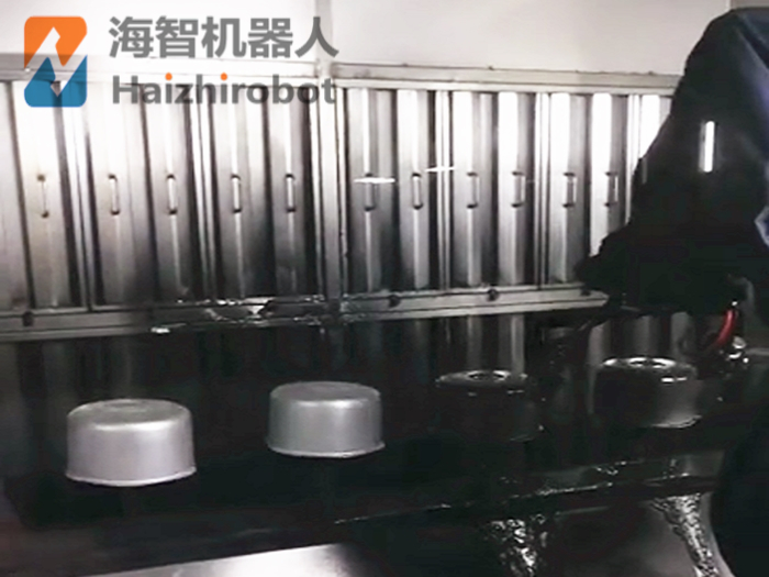 噴塗機器人生產商-電飯煲內膽噴漆(圖1) 噴塗機器人生產商-電飯煲內膽噴漆(圖1)