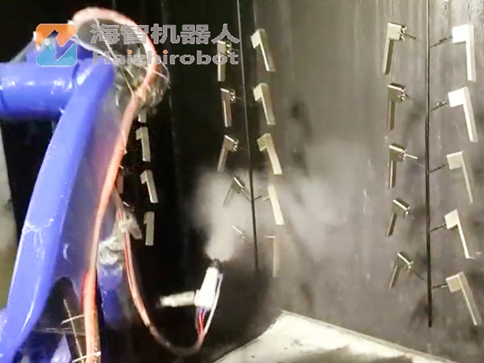 懸掛噴漆機器人生產線靜電噴塗