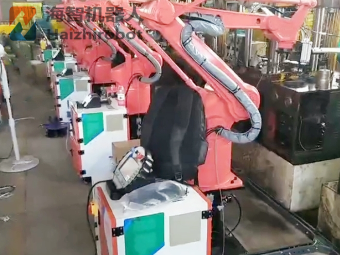 衝床機械手安裝、調試、衝壓機械臂現場！(圖1)