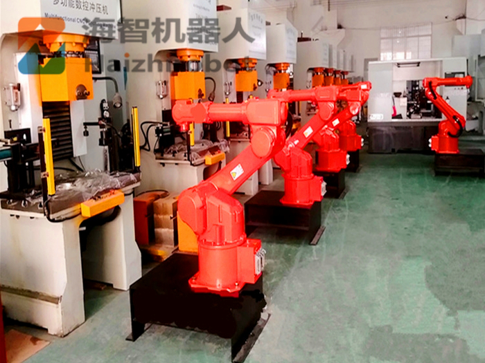 衝壓機機械手 數控機加工機器人工作站(圖1) 衝壓機機械手 數控機加工機器人工作站(圖1)