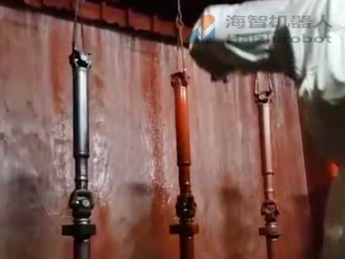 圓柱軸承噴漆機器人懸掛自動線(圖1)