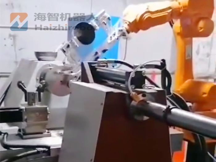 不鏽鋼盆加工機械手 上下料自動化(圖1)